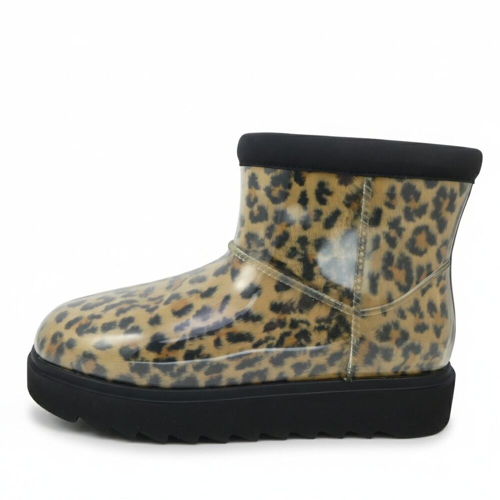 Koolaburra By UGG Women's Size US 9 Clear Mini Waterproof Cheetah Boot NWOB